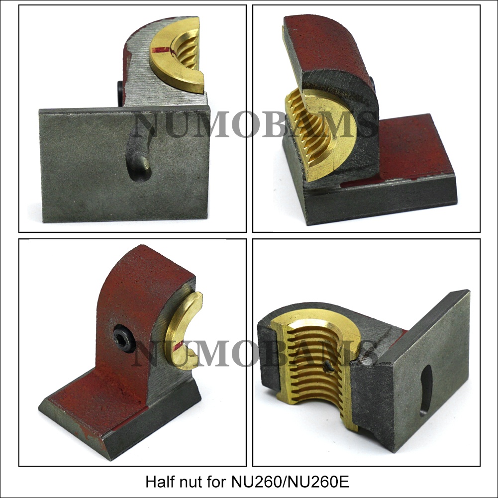 Free Shipping Numobams NU210 Series/NU250/NU250V/NU260V/NU260E/NU280/NU280V/NU330/NU330V Plus/NU320B/NU360/NU360V Metal Lathe Machine Half Nut