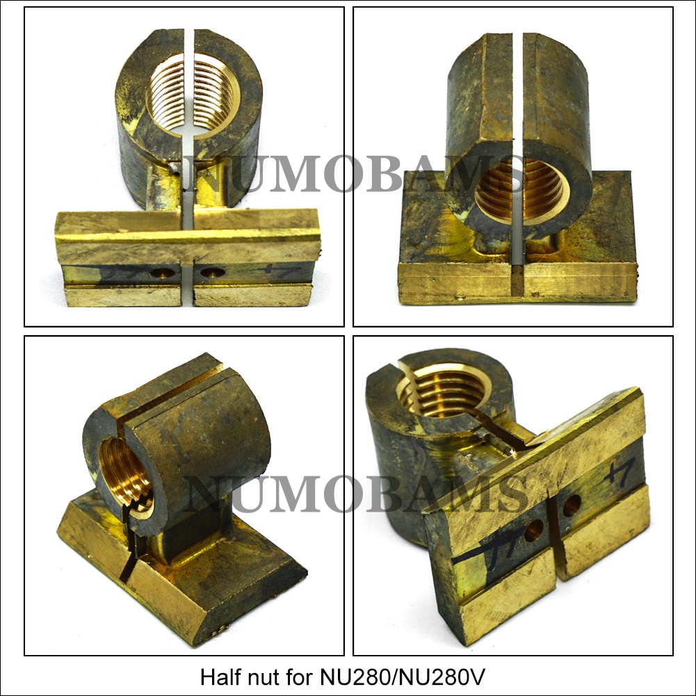 Free Shipping Numobams NU210 Series/NU250/NU250V/NU260V/NU260E/NU280/NU280V/NU330/NU330V Plus/NU320B/NU360/NU360V Metal Lathe Machine Half Nut