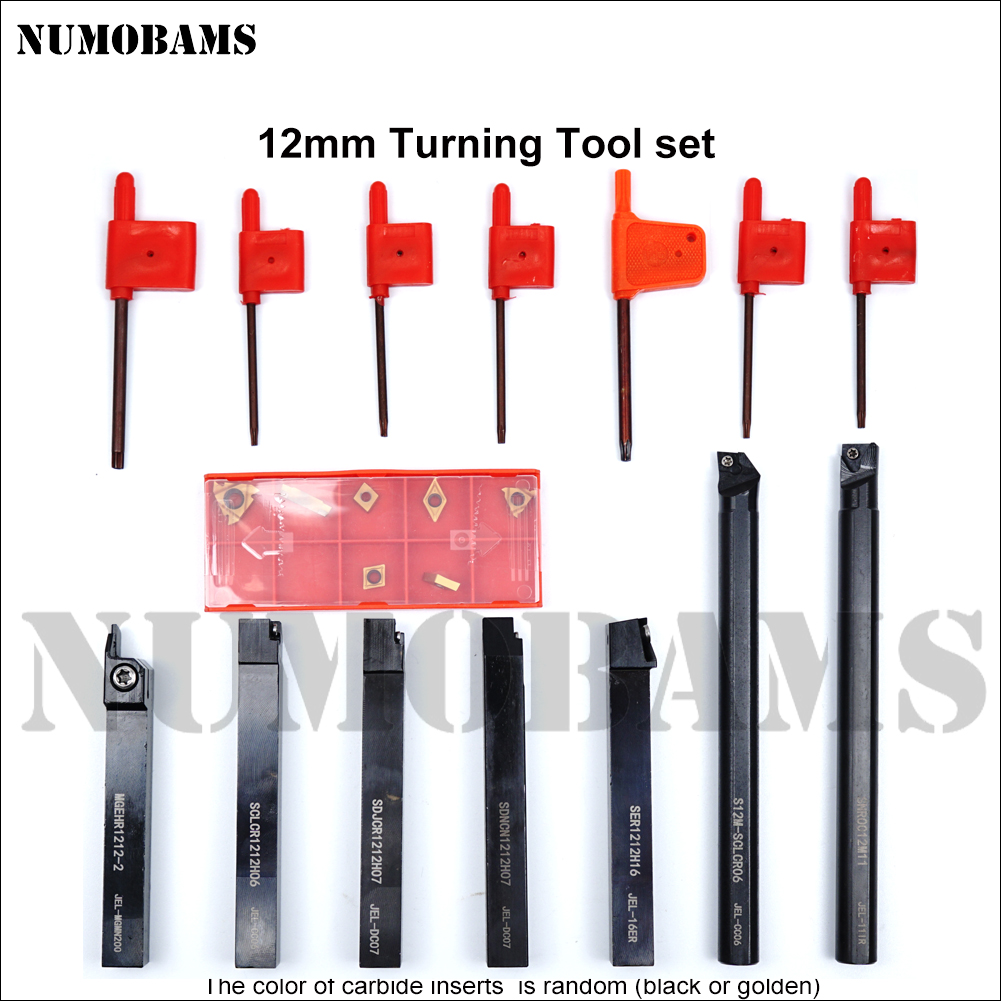 NUMOBAMS Metal Lathe Machine Turning Tool Set
