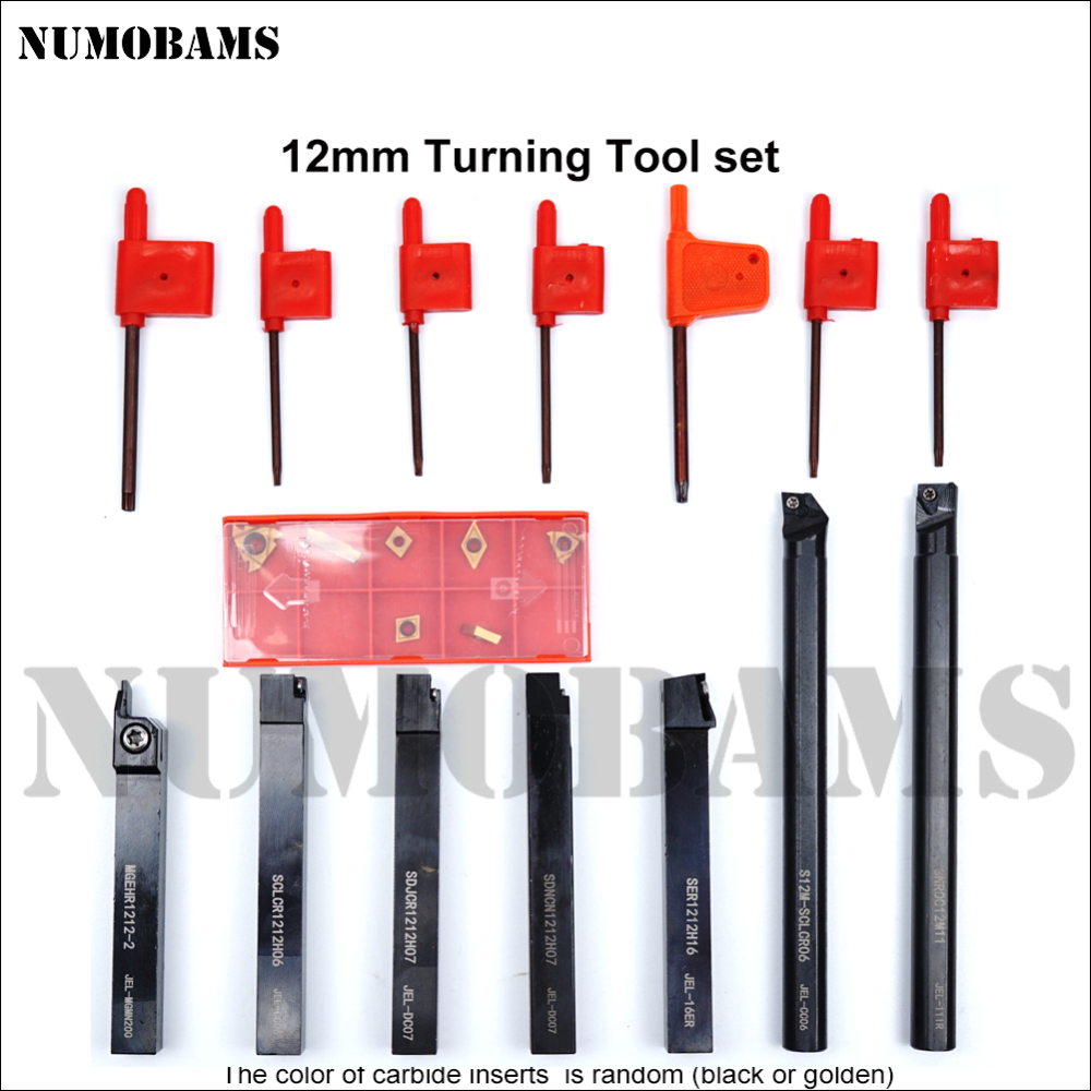 NUMOBAMS Metal Lathe Machine Turning Tool Set