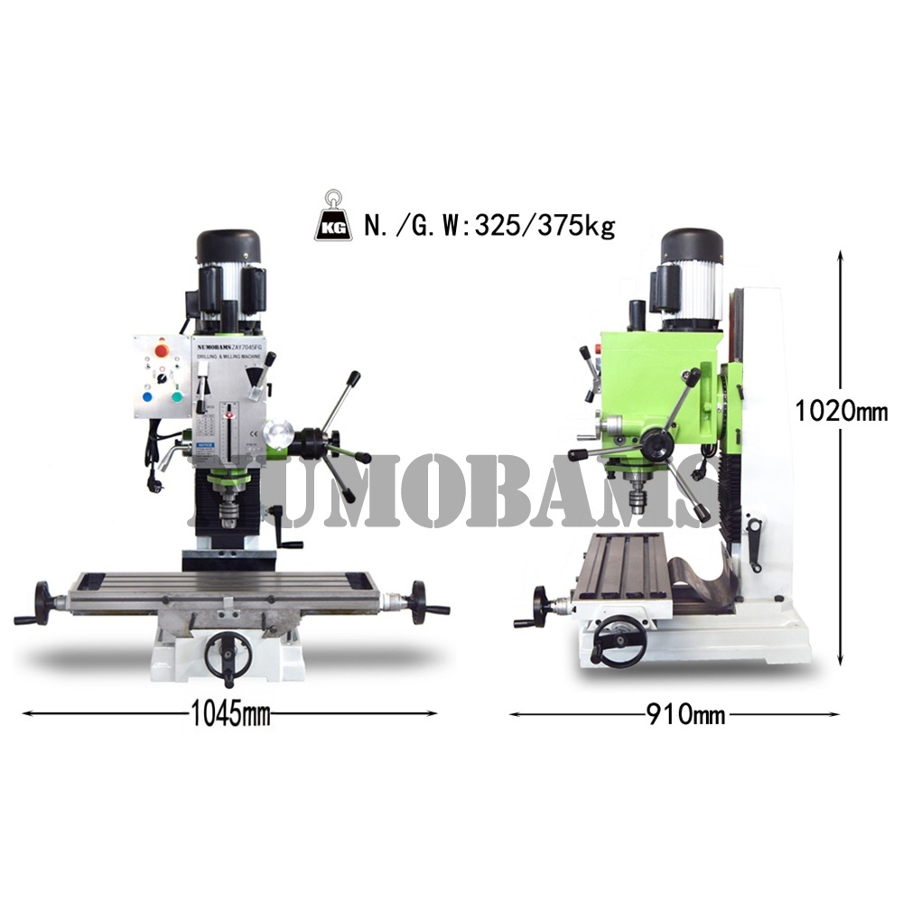 ZAY7045FG 1.5KW(2HP) 800*2240mm working table Tapping Drilling & Milling Machine