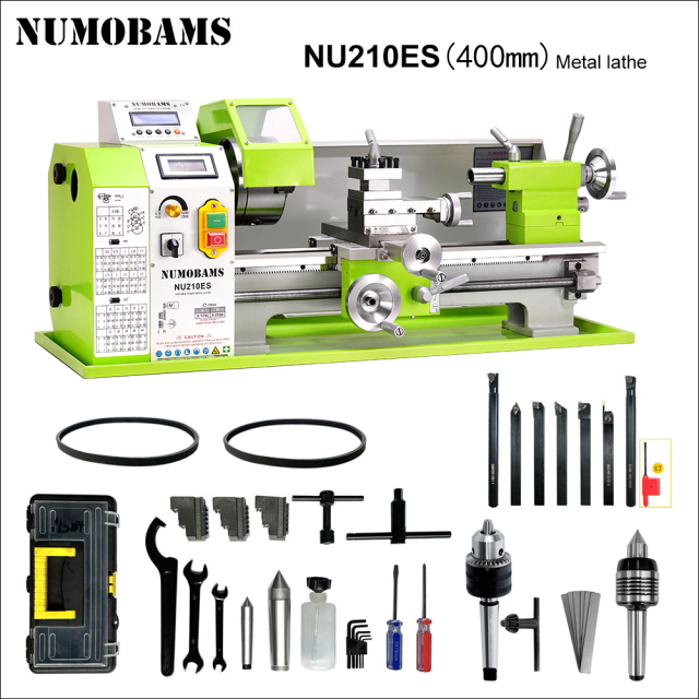 NUMOBAMS NU210-400ES Auto Left&Right Threading Making Semi-CNC Metal Lathe Machine