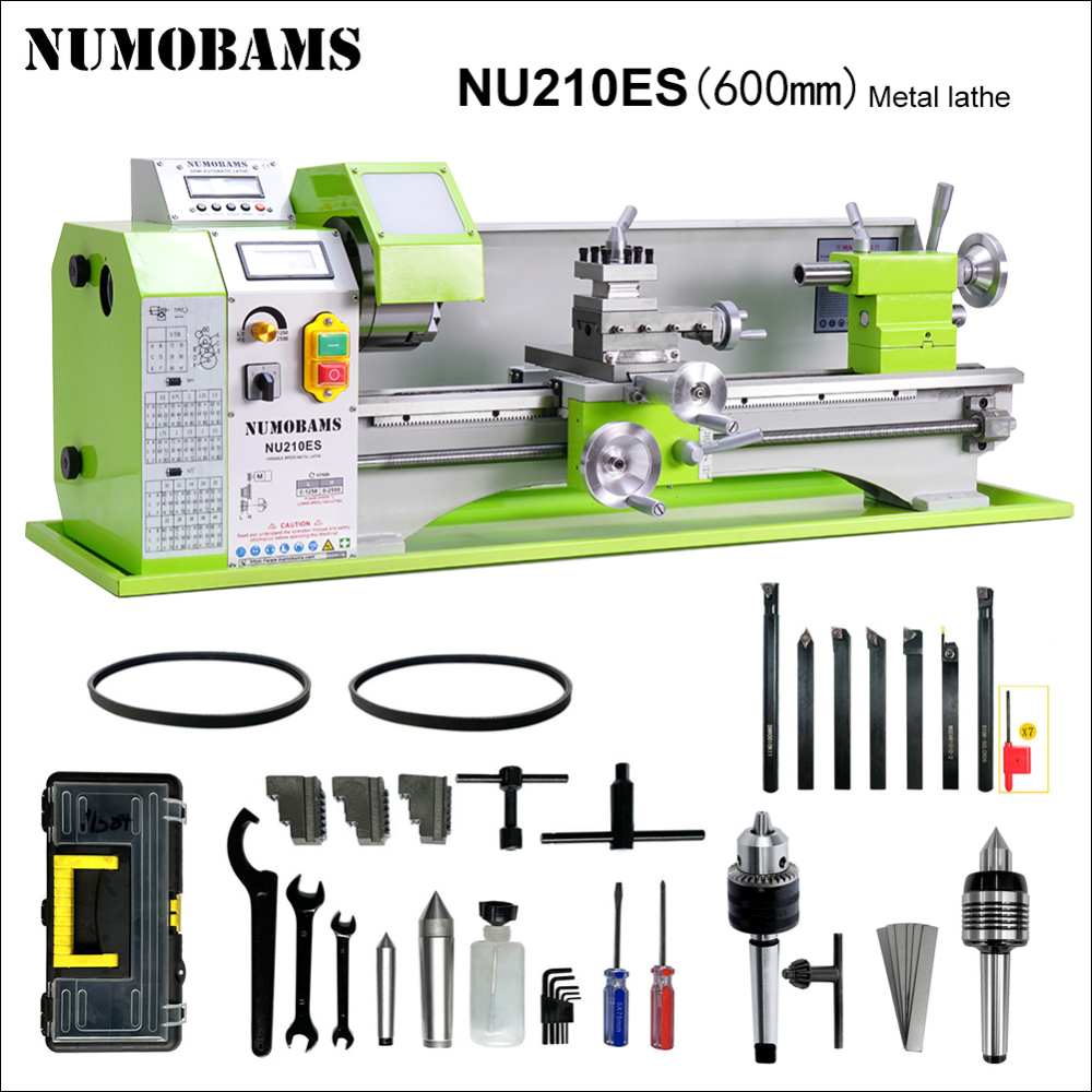 NUMOBAMS NU210-600ES Auto Left&Right Threading Making Semi-CNC Metal Lathe Machine