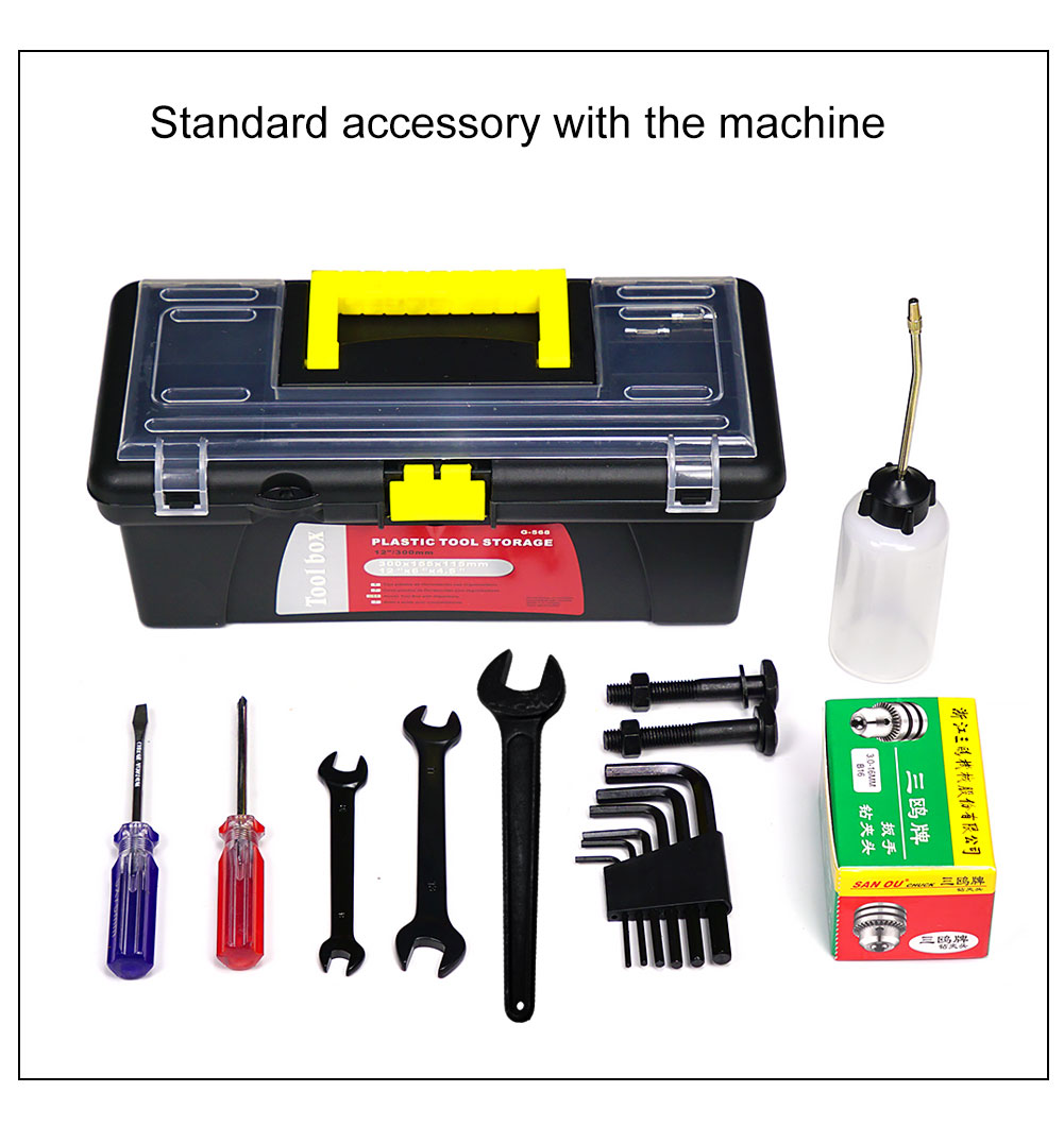 NUMOBAMS VM18L Plus 750W Brushless Motor DIY Metal Drilling and Milling Machine