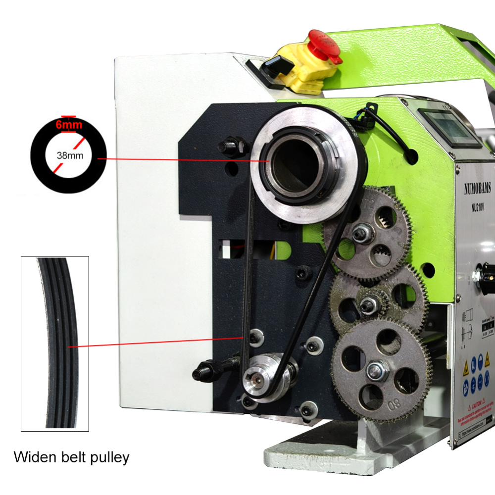 NUMOBAMS NU210V-800 Capacity 1100W Brushless Motor Mt5 Spidle Mini Metal Lathe Machine
