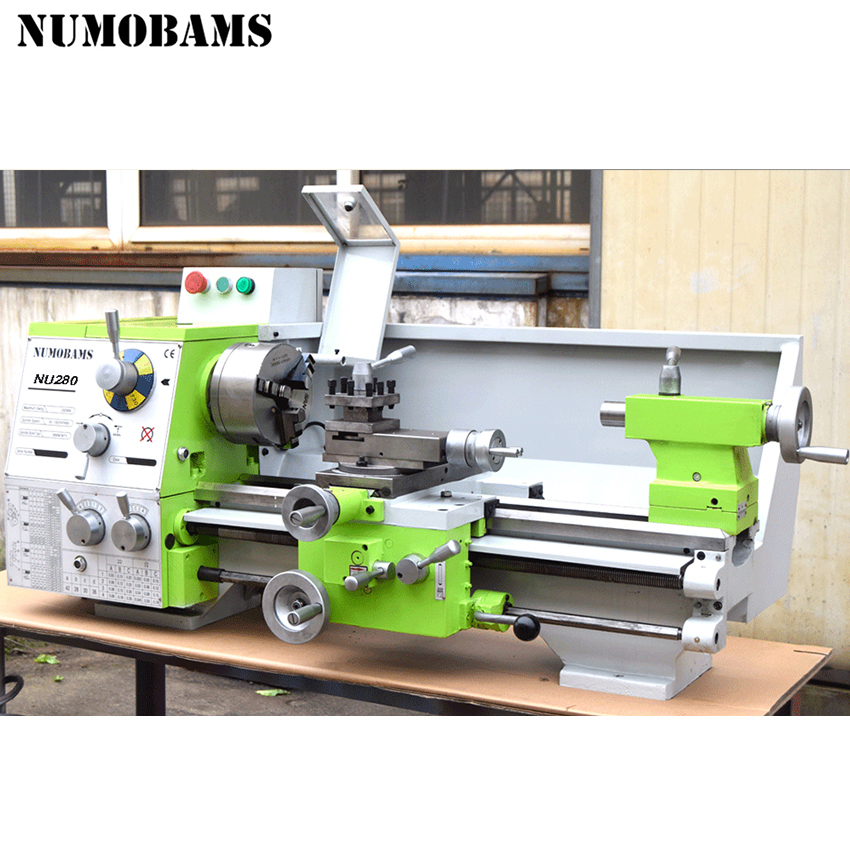 NUMOBAMS NU280 750W Motor MT5 Spindle Thread Making Metal Lathe Machine