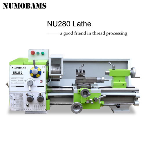 NUMOBAMS NU280 750W Motor MT5 Spindle Thread Making Metal Lathe Machine