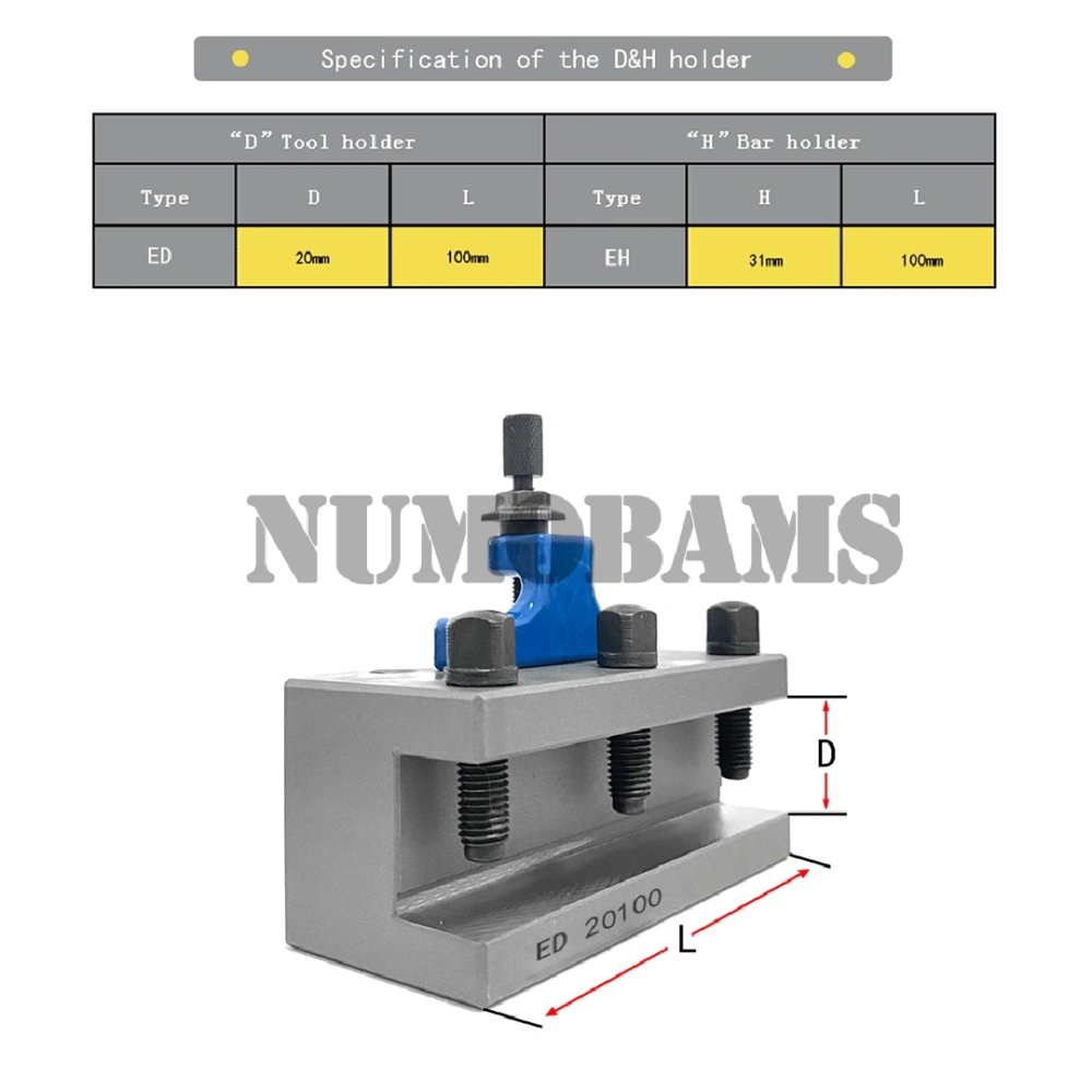 NUMOBAMS Single Quick Change Tool Holder