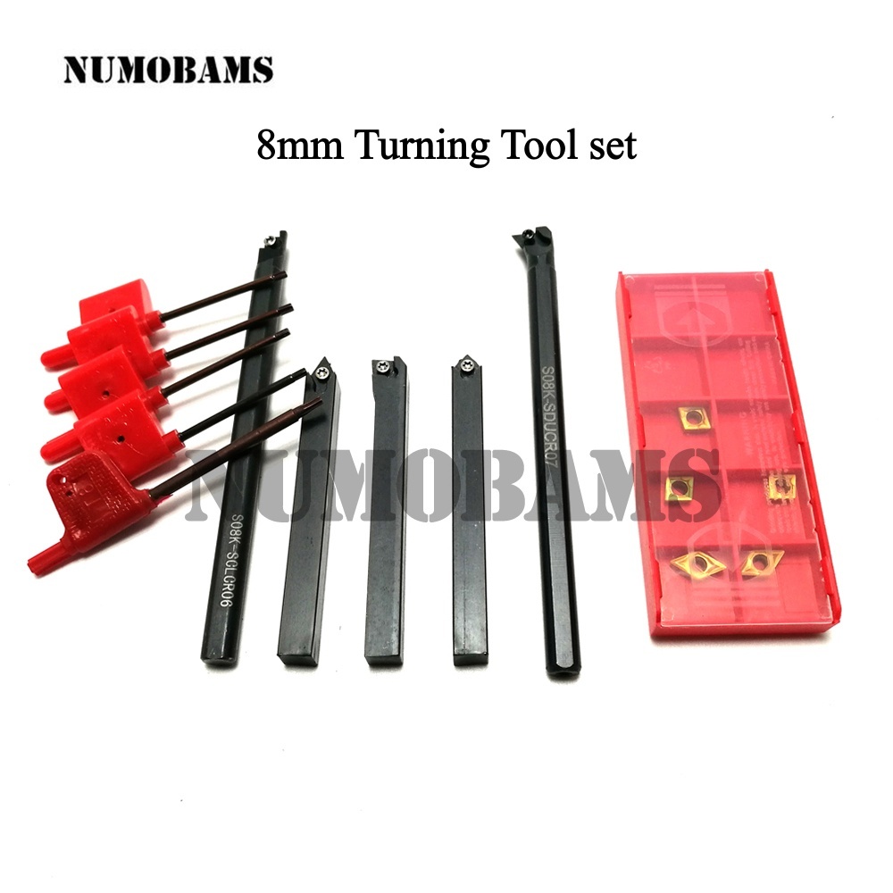 NUMOBAMS Metal Lathe Machine Turning Tool Set
