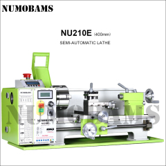 NUMOBAMS NU210E-400 1100W Auto Left&Right Threading Making Mini CNC Metal Lathe Machine