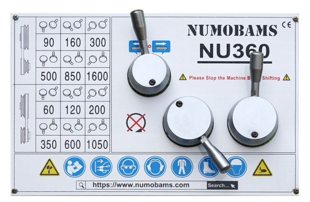NUMOBAMS NU360 Industria Grade Metal Lathe Machine Manual Lathe for Work Shop