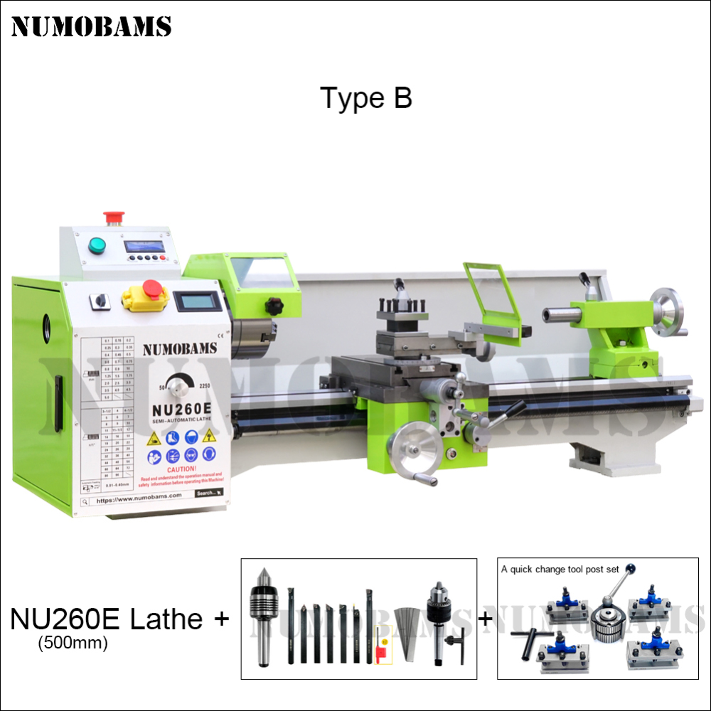 NUMOBAMS NU260E Semi-CNC Metal Lathe Machine