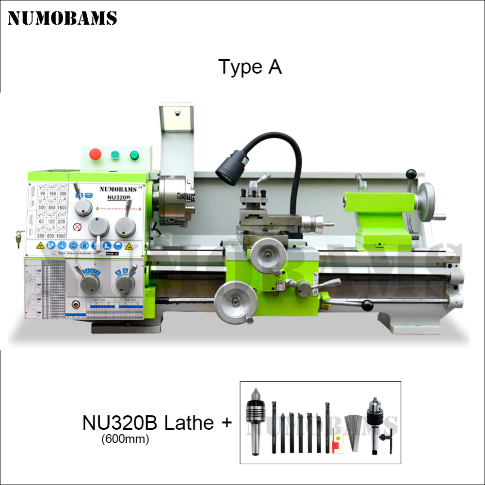 NUMOBAMS NU320B MT5 Spindle 750W Motor Metal Lathe Machine