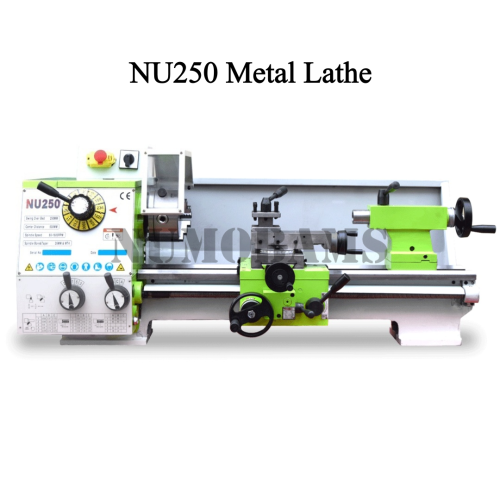 NUMOBAMS NU250 750W Motor MT4 Spindle 250*500mm&250*700mm Stainless Steel Processing Metal Lathe Machine
