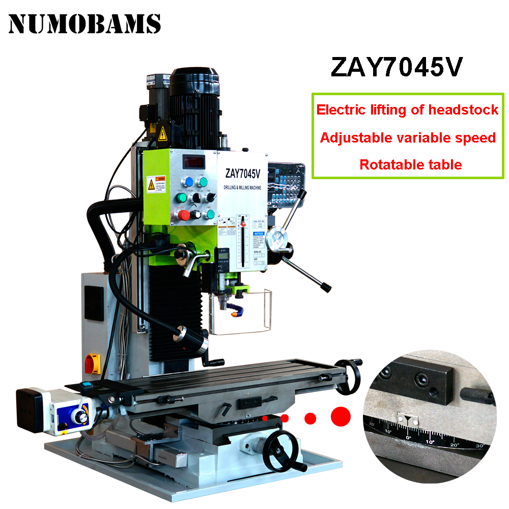 NUMOBAMS ZAY7045V 1.5KW(2HP) Industrial Milling&Drilling Machine