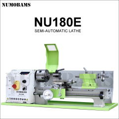 NUMOBAMS NU180E 180*350mm Capacity 32mm Spindle Hole 750W Brushless Motor Mini Metal Lathe Machine