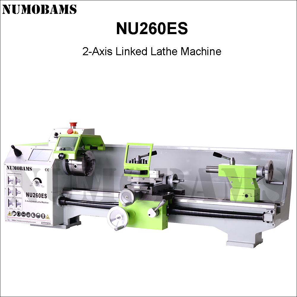 NUMOBAMS NU260ES 2-Axis Linked Semi-Auto Metal Lathe Machine