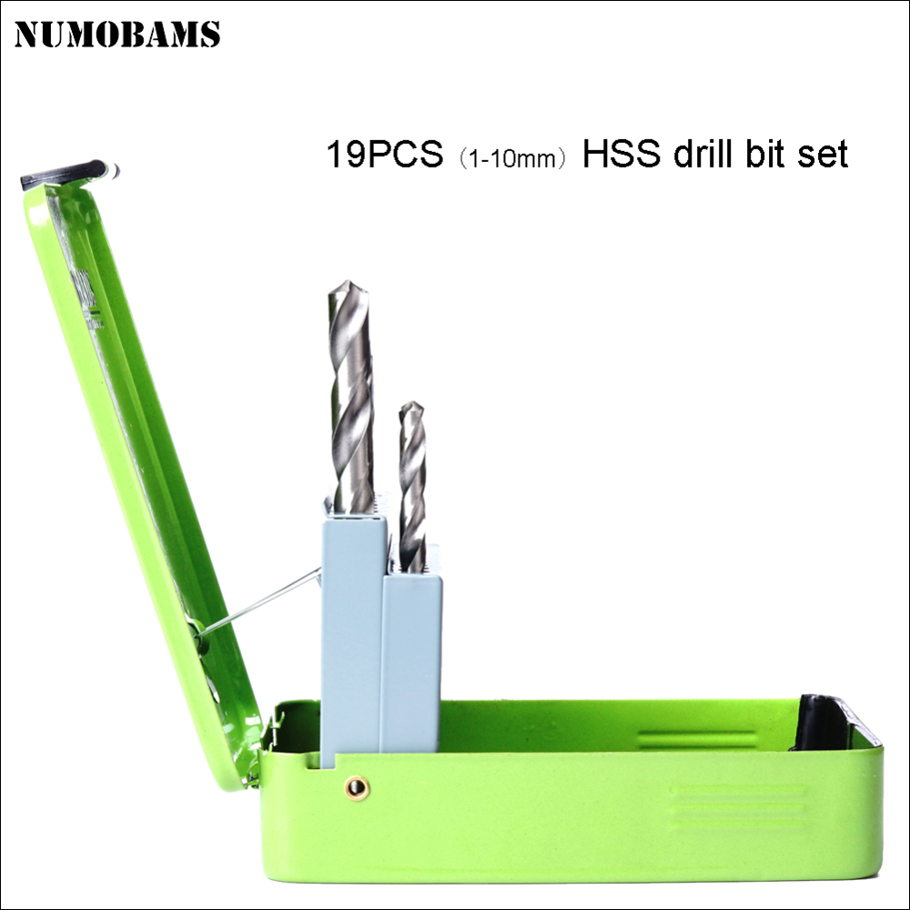 NUMOBAMS Free Shipping HSS Drill Bit Set for Milling&Drilling machine Use