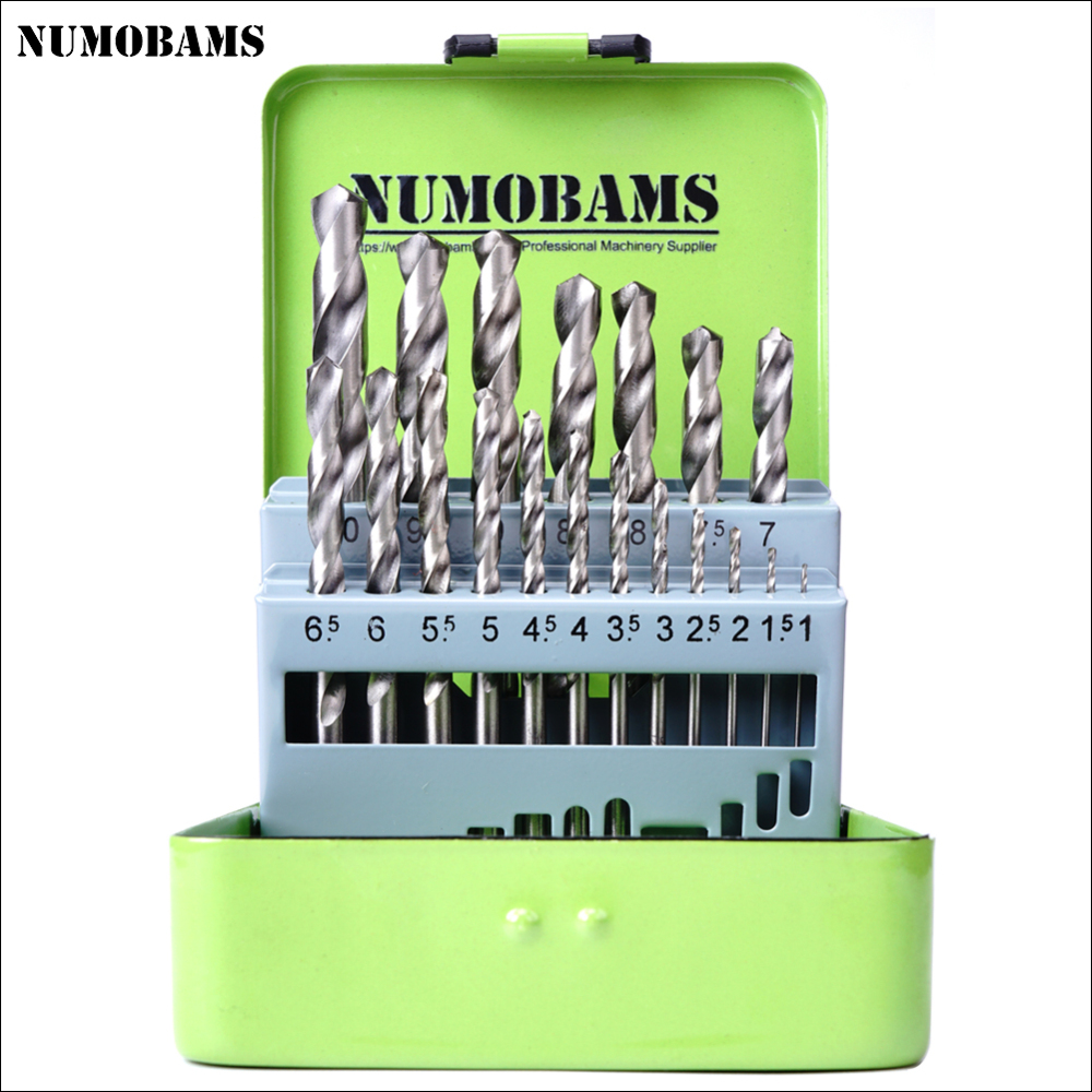 NUMOBAMS Free Shipping HSS Drill Bit Set for Milling&Drilling machine Use