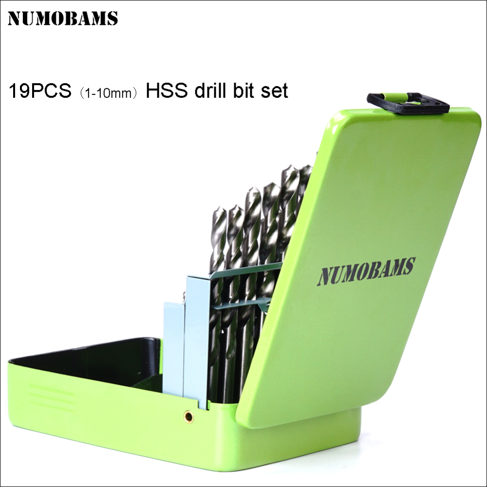 NUMOBAMS Free Shipping HSS Drill Bit Set for Milling&Drilling machine Use