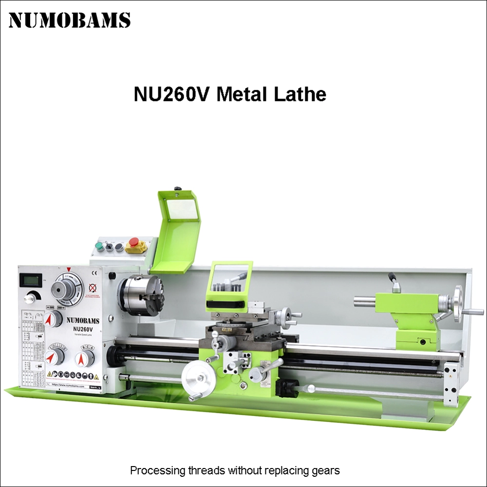 NU260V-700 compact lathe side view for bench planning