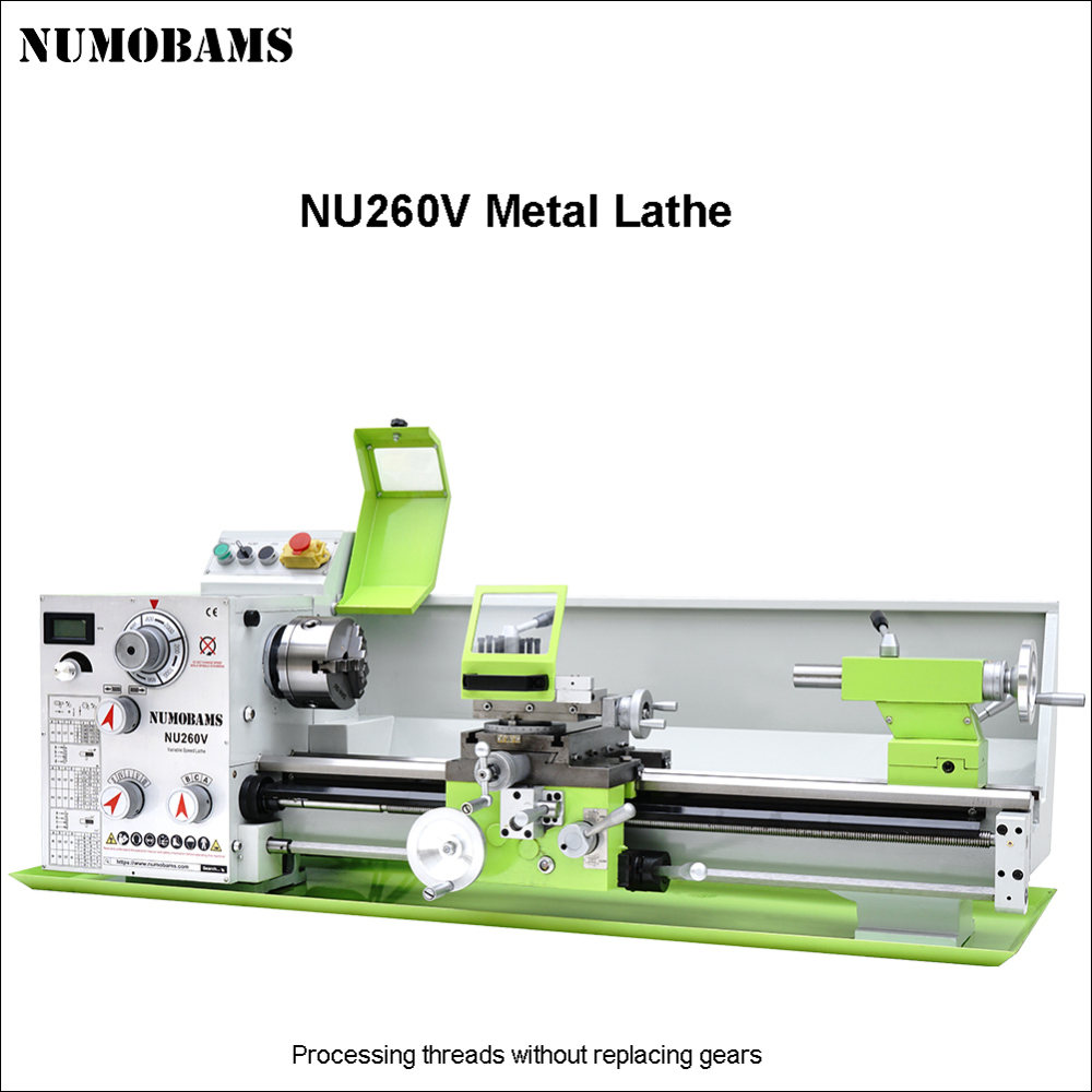NUMOBAMS NU260V-700 Compact Metal Lathe – Benchtop Lathe for Workshop & Education