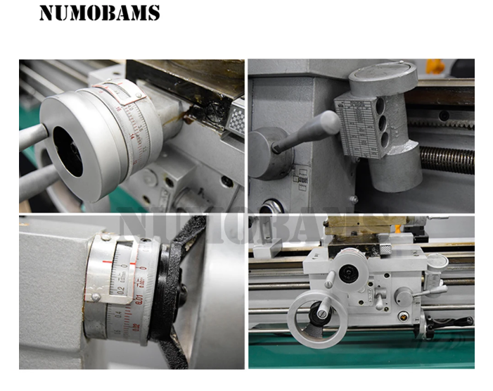 NUMOBAMS C6136 355*1000mm 1.5KW(2HP) with 160mm Chuck Industrial Metal Lathe Machine