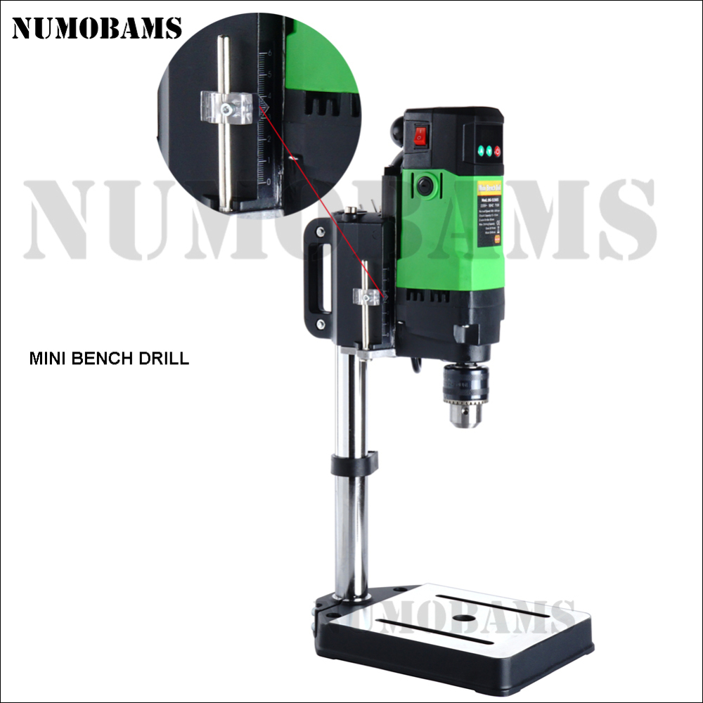 NUMOBAMS Precision Mini Bench Drill machine Small Table Drill for DIY Home Workshop Working