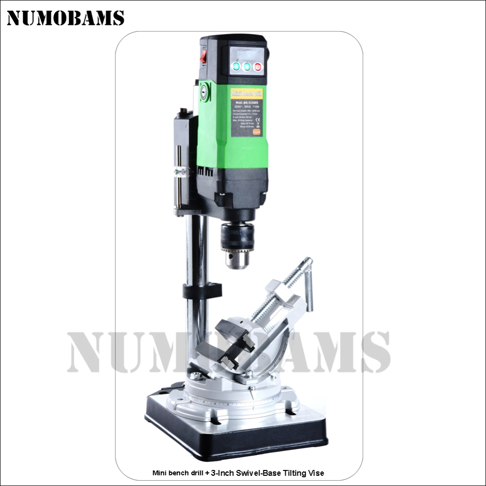 NUMOBAMS Precision Mini Bench Drill machine Small Table Drill for DIY Home Workshop Working