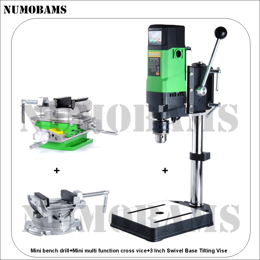 NUMOBAMS Precision Mini Bench Drill machine Small Table Drill for DIY Home Workshop Working