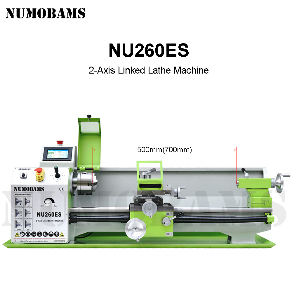 NUMOBAMS NU260ES 2-Axis Linked Semi-Auto Metal Lathe Machine