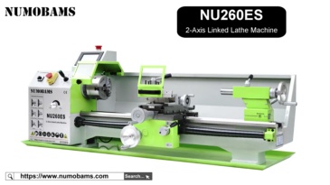 NUMOBAMS NU260ES 2-Axis Linked Semi-Auto Metal Lathe Machine