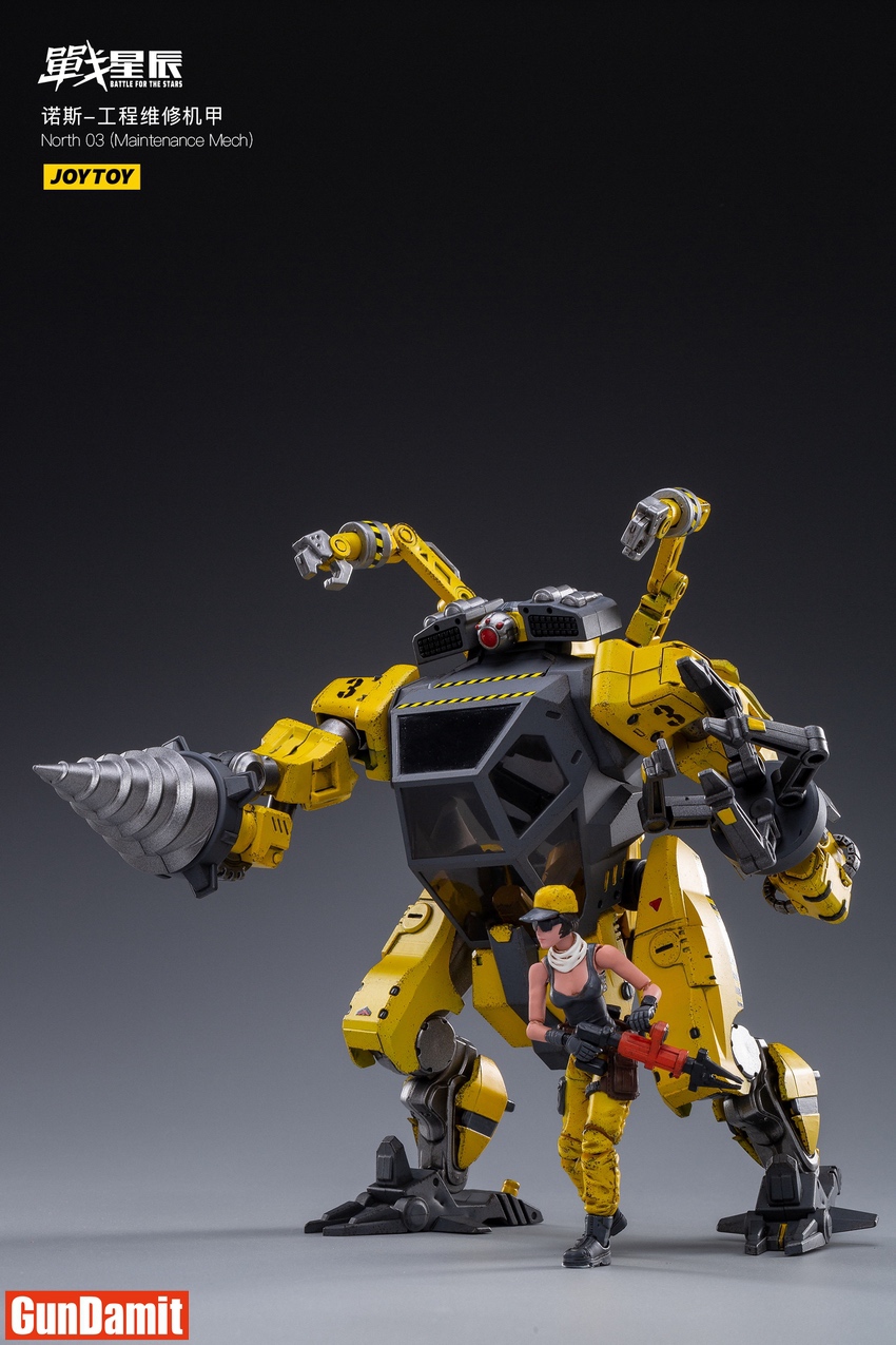 JOYTOY ノース03 メンテナンス メカ 1/18 完成品 アクション JoyToy Source 1/18 NORTH 03 Maintenance Mecha w/ Pilot