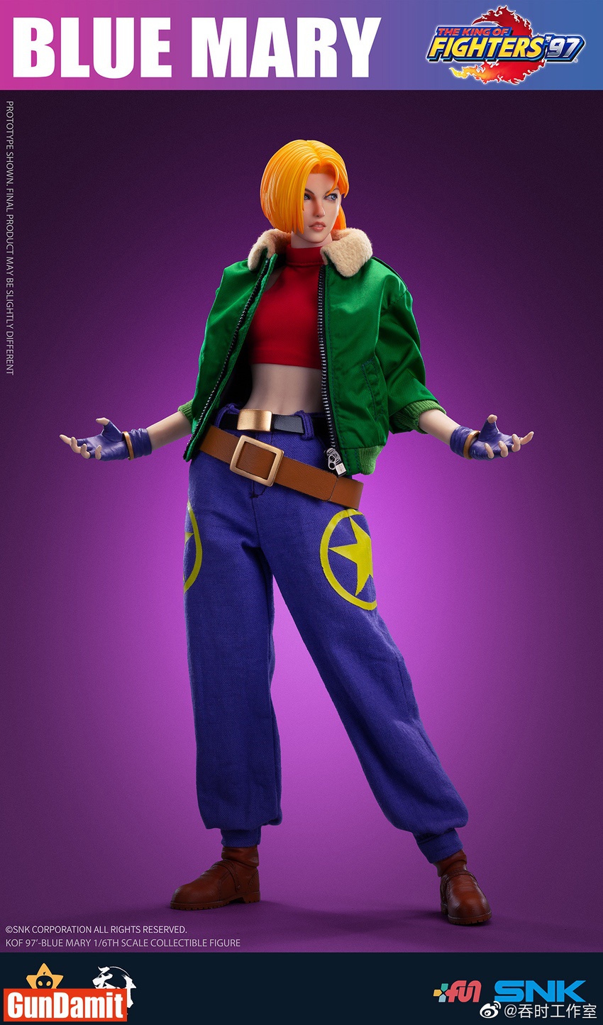 TUNSHI STUDIO KOF97 1/6 ブルー・マリー Tunshi Studio 1/6 Blue Mary SNK King of Fighters Figure | GunDamit.com