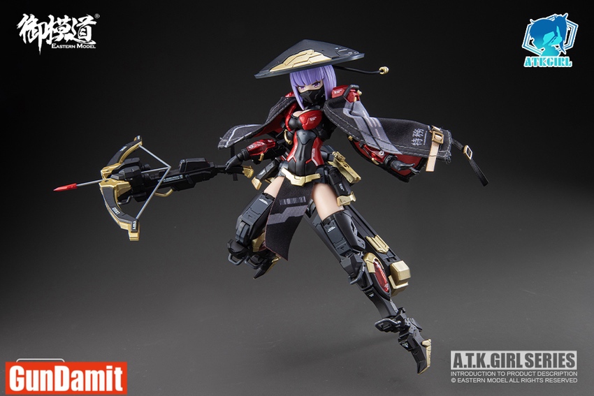 鬼神女王ジェラシックドール Eastern Model JW-059 Eye Of Death Mecha Girl Model Kit