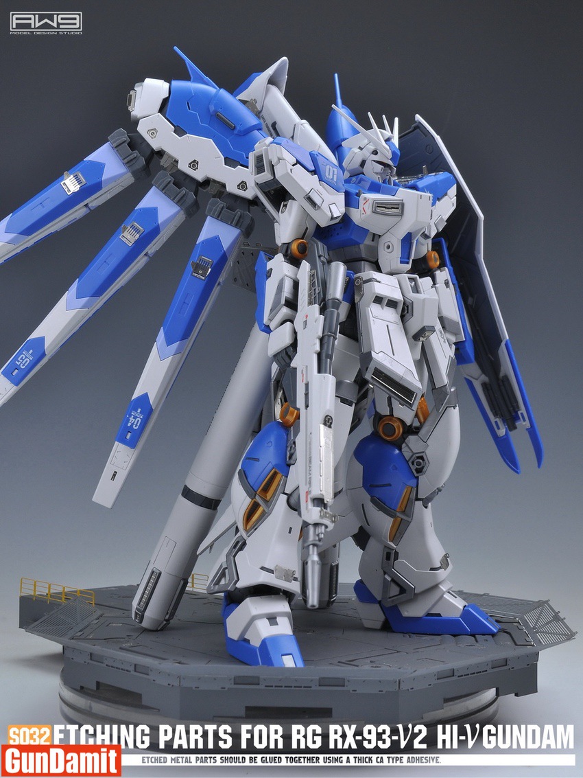 AW9 S032 Etching Upgrade Kit for 1/144 Rx-93-v2 Hi-v Gundam