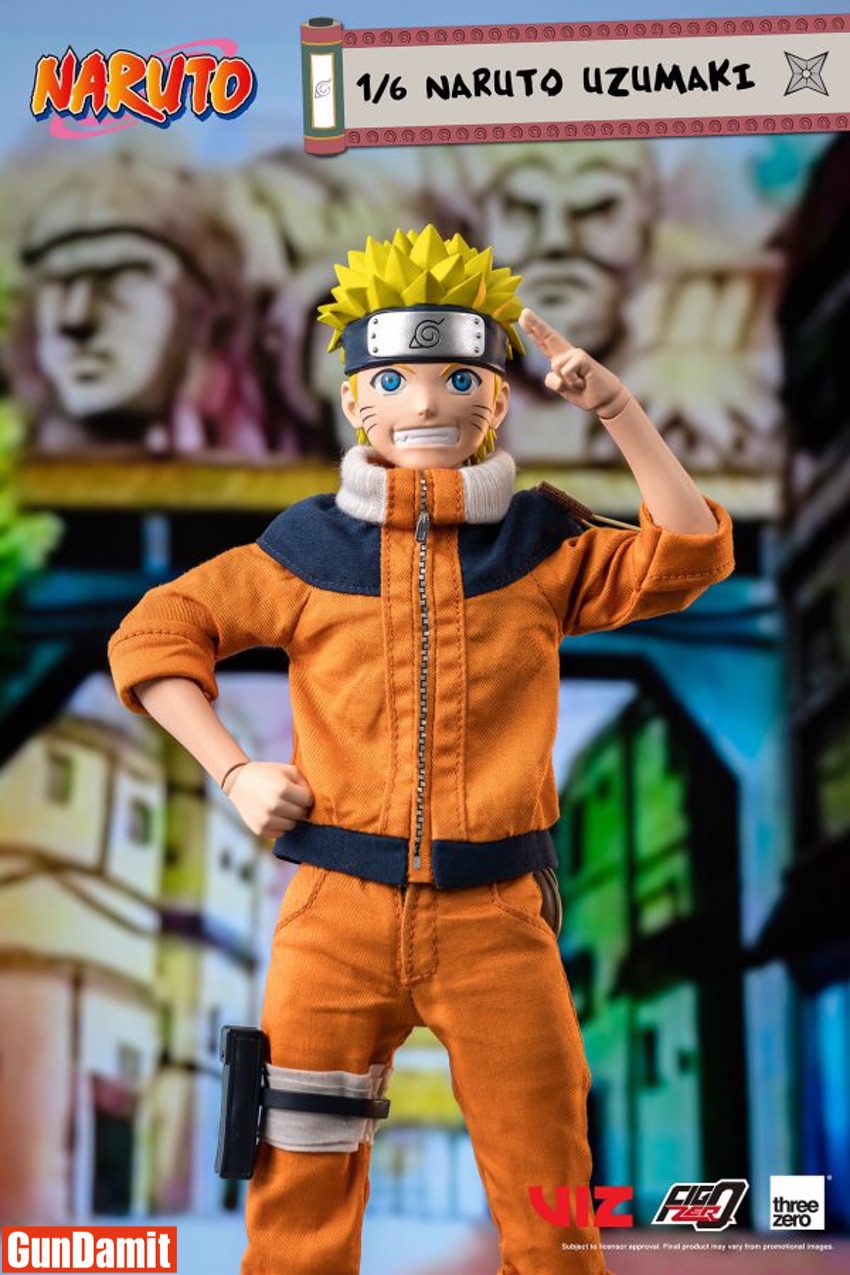 three zero FIG ZERO 1/6 うずまきナルト フィギュア Threezero 1/6 FigZero Naruto Uzumaki Action Figure | GunDamit.com