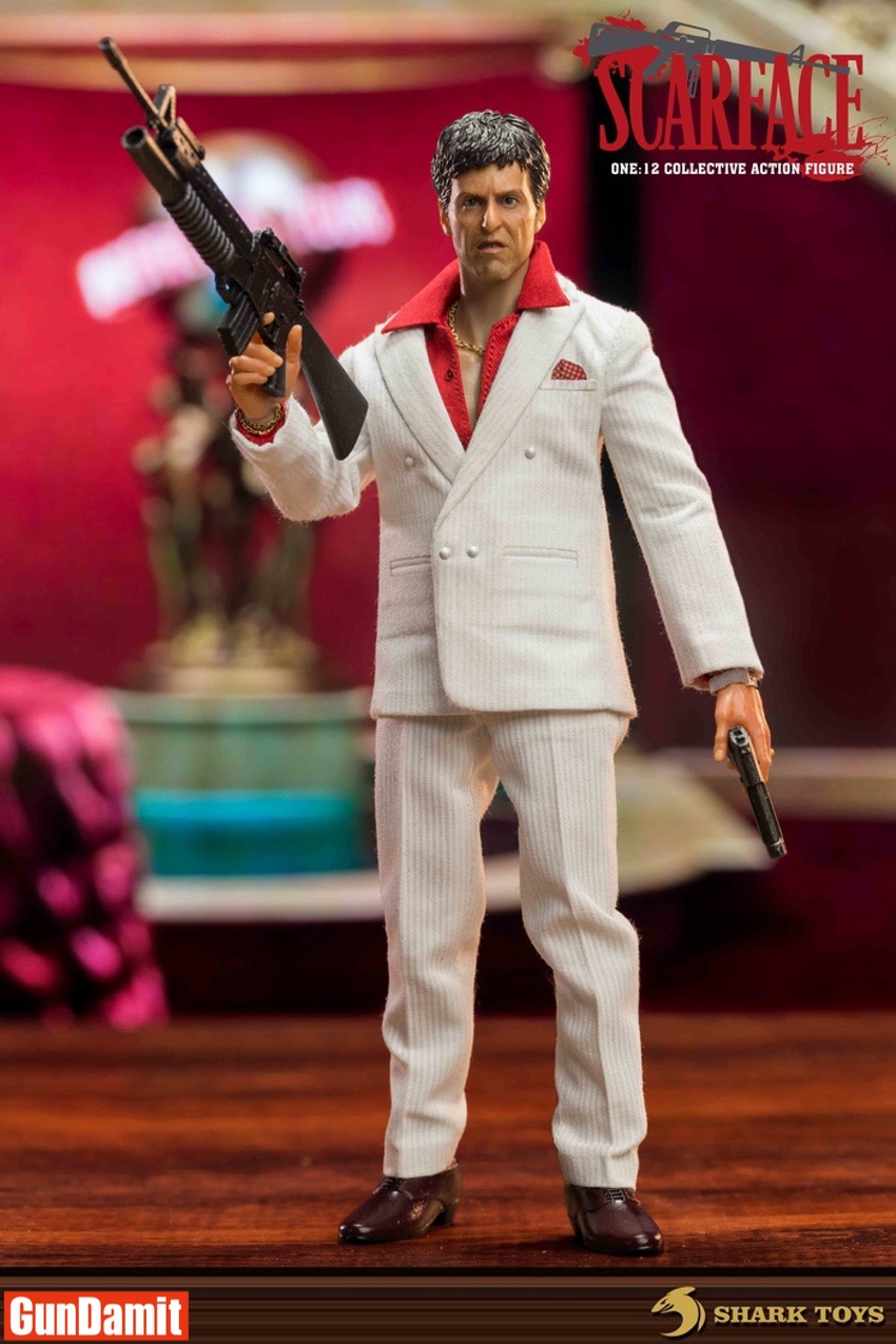 SHARK TOYS 1/12 トニー DX.Ver  002B Shark Toys 1/12 002B Furious Tony Scarface Tony Montana