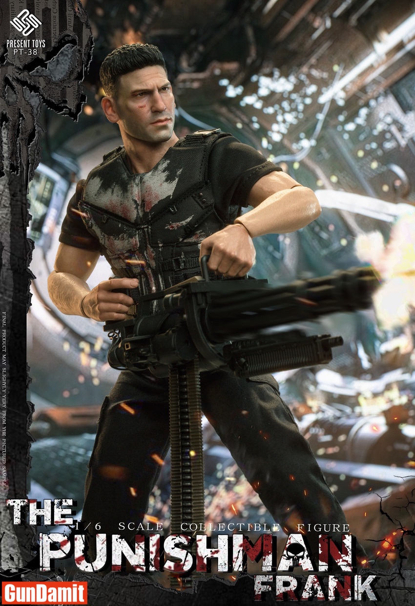 Present Toys 1/6 PT-SP38 Punisher Frank Castle Figure | GunDamit.com