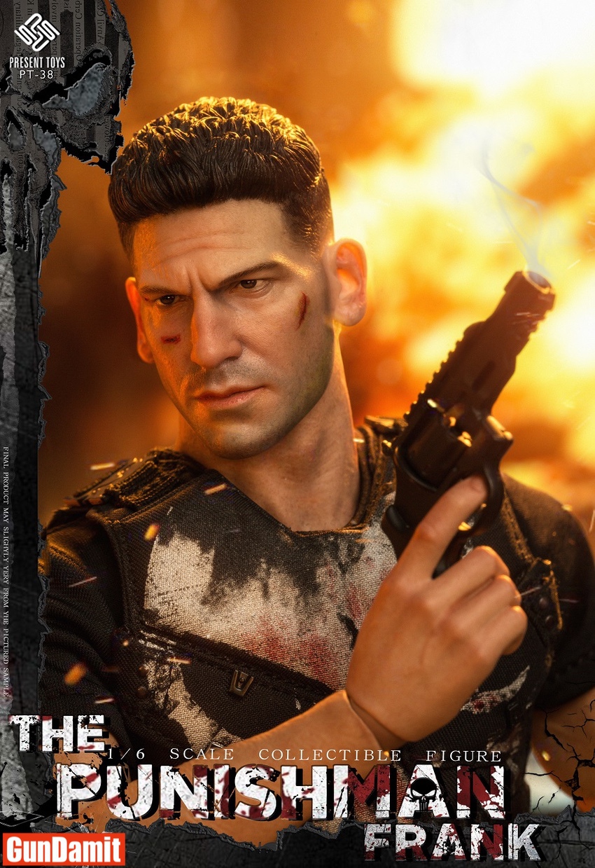 present toys 1/6 PUNISHMAN FRANK デアデビル The Punisher 1/6 Scale Figure Present Toys Punish Man Unboxing