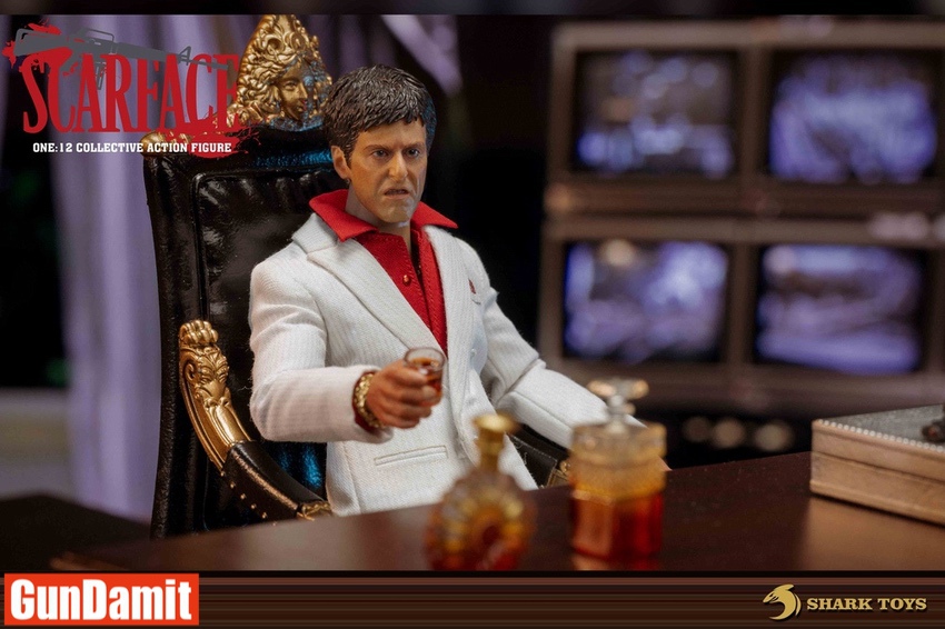Shark Toys 1/12 002B Furious Tony Scarface Tony Montana