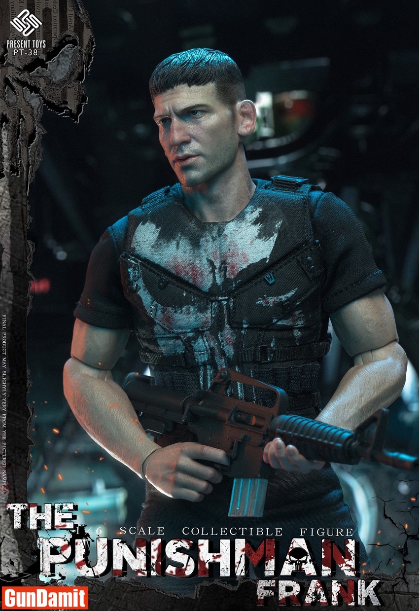 Present Toys 1/6 PT-SP38 Punisher Frank Castle Figure | GunDamit.com