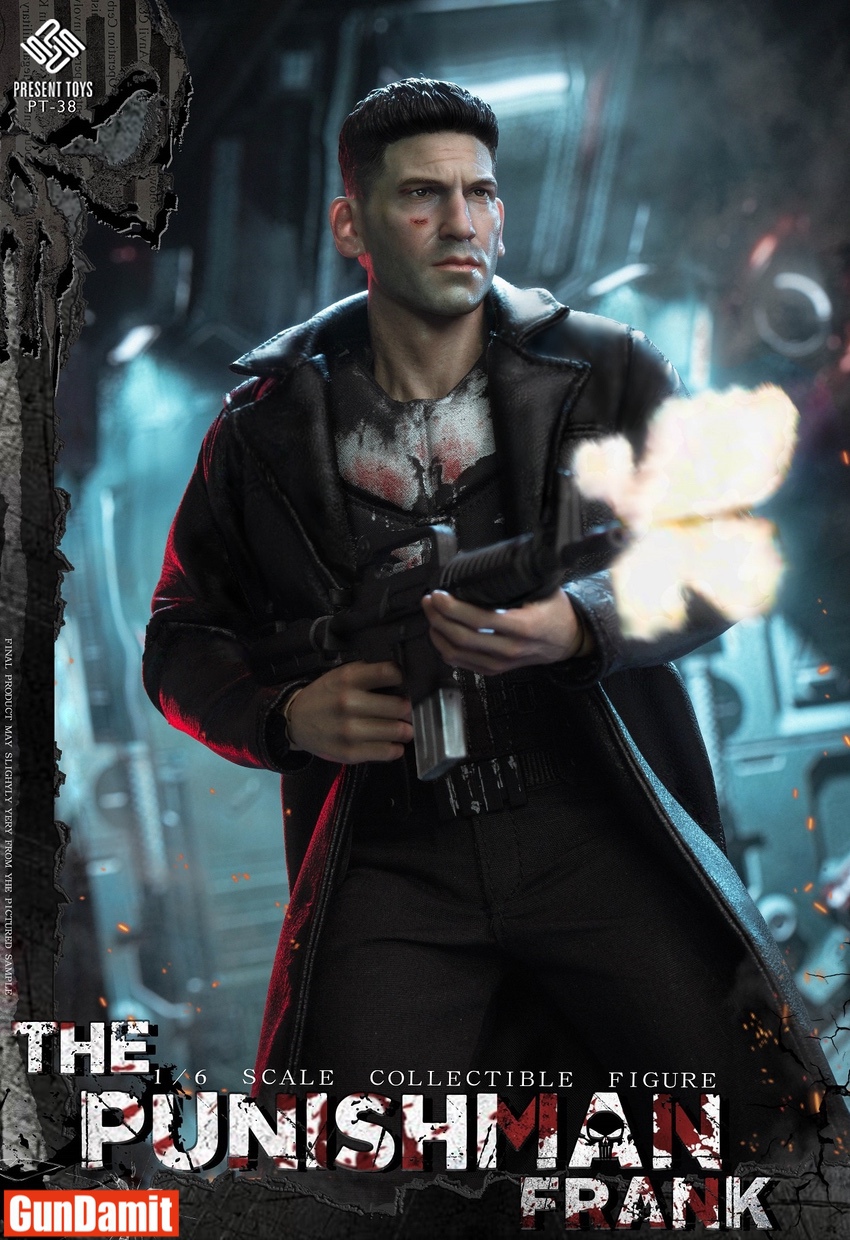 Present Toys 1/6 PT-SP38 Punisher Frank Castle Figure | GunDamit.com