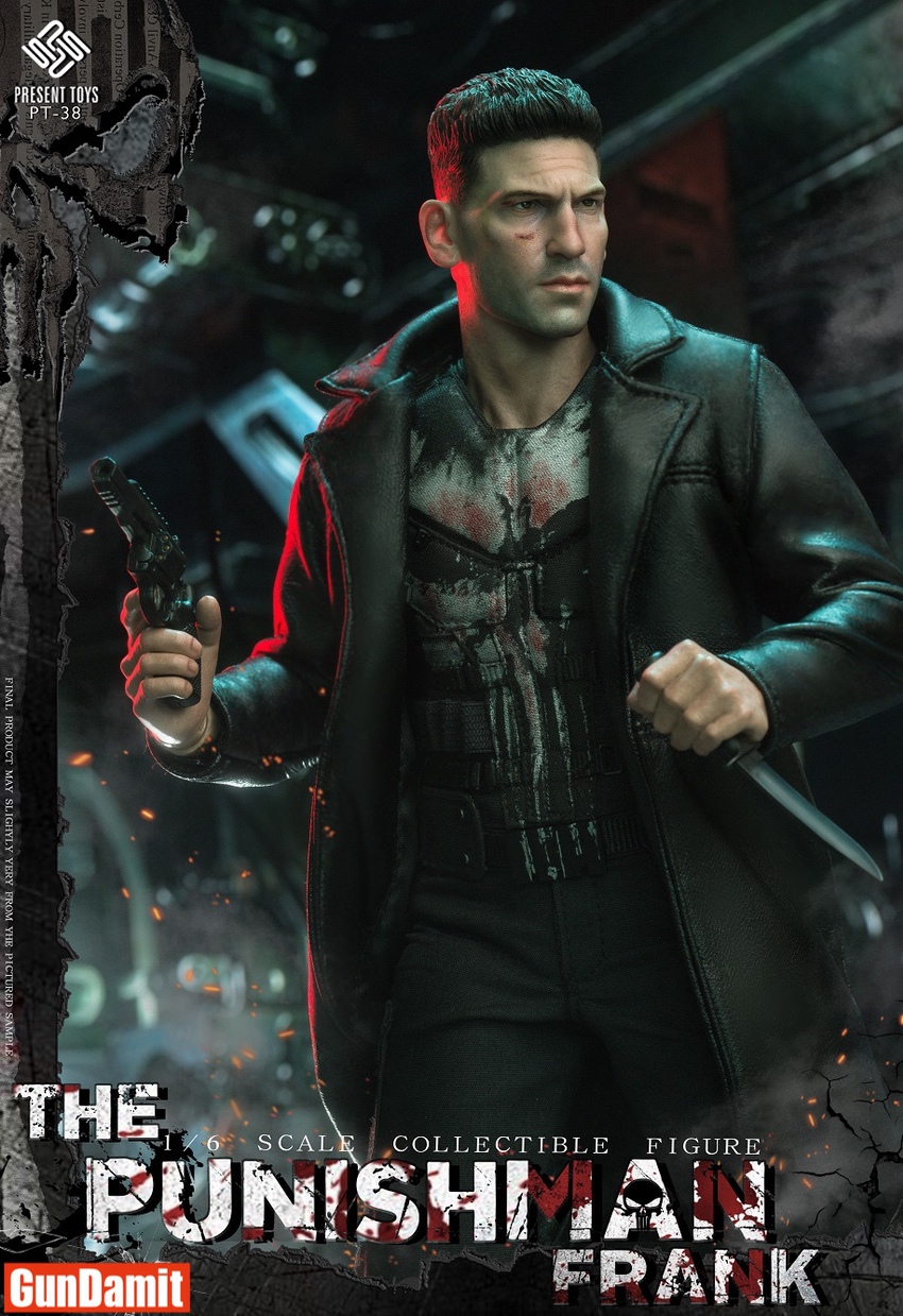 Present Toys 1/6 PT-SP38 Punisher Frank Castle Figure | GunDamit.com