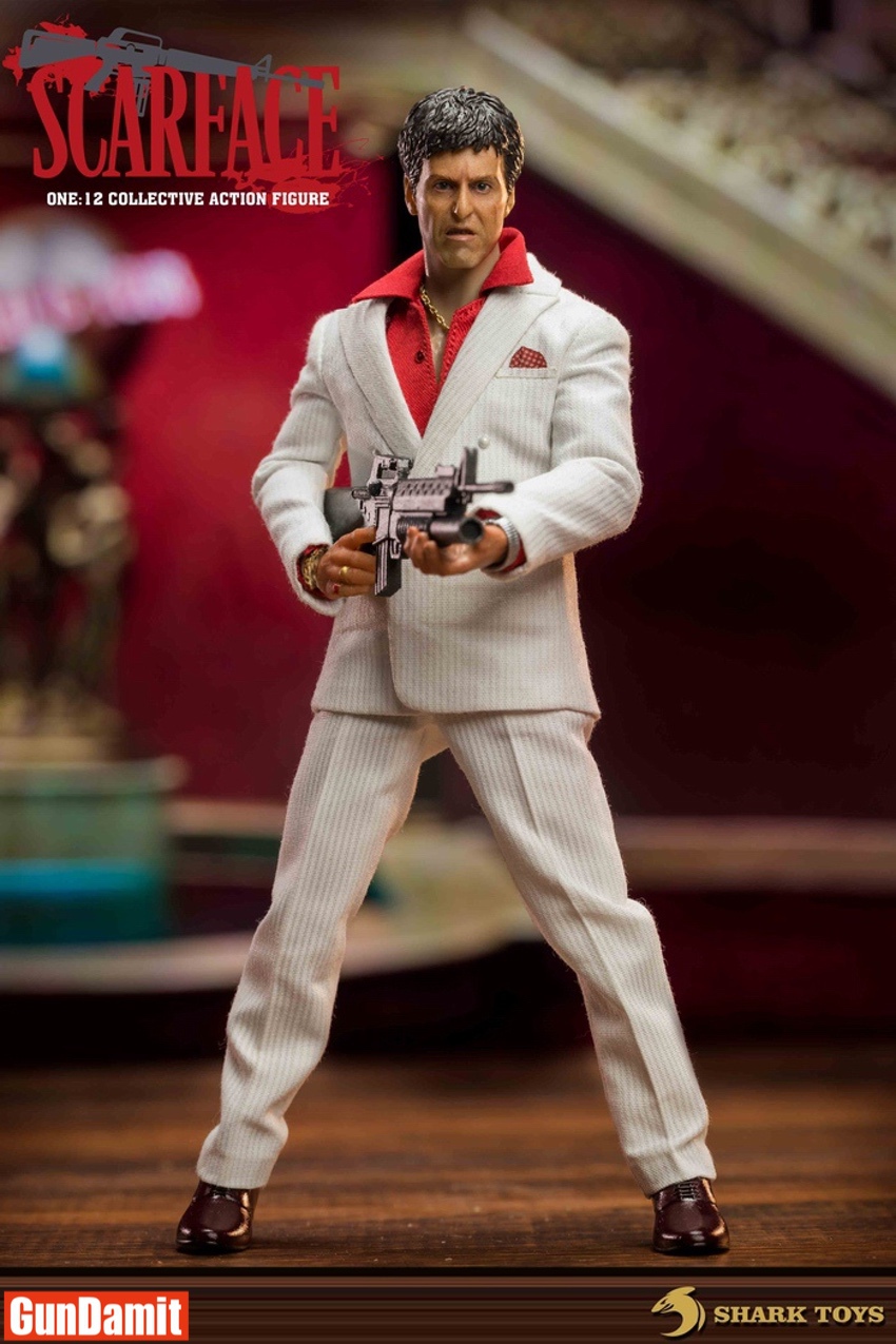 Shark Toys 1/12 002A Furious Tony Scarface Tony Montana