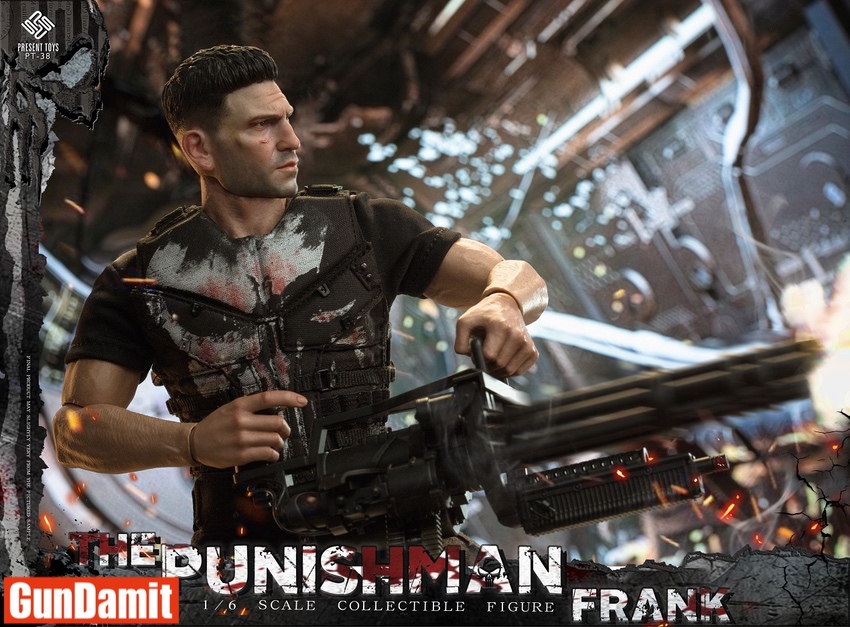 Present Toys 1/6 PT-SP38 Punisher Frank Castle Figure | GunDamit.com