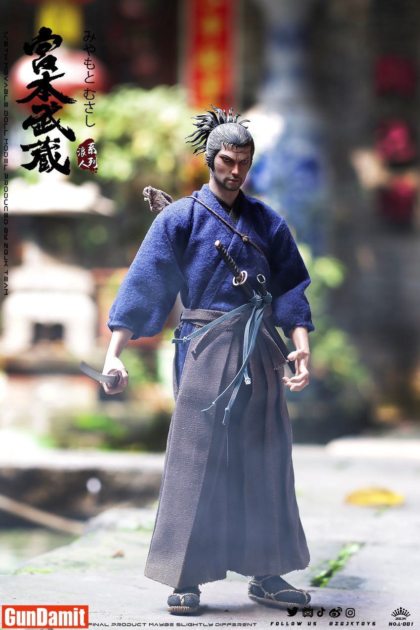 VAGABOND　MillionFish GRIP ZGJK Toys 1/6 L-001 Ronin Series Vagabond Miyamoto Musashi