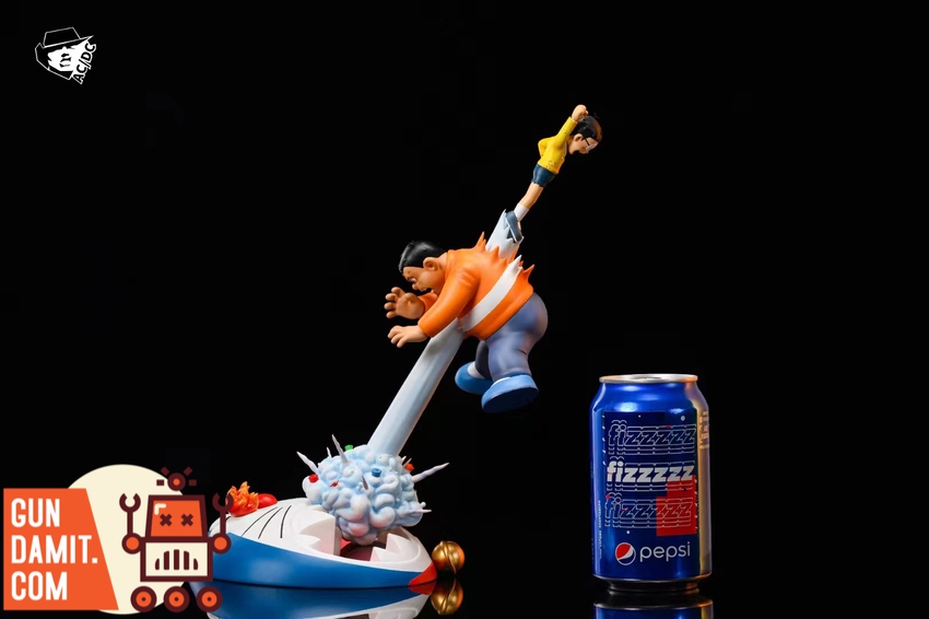 AC/DC Studio the Defeated Gian! Noby Furious Punch! Doraemon