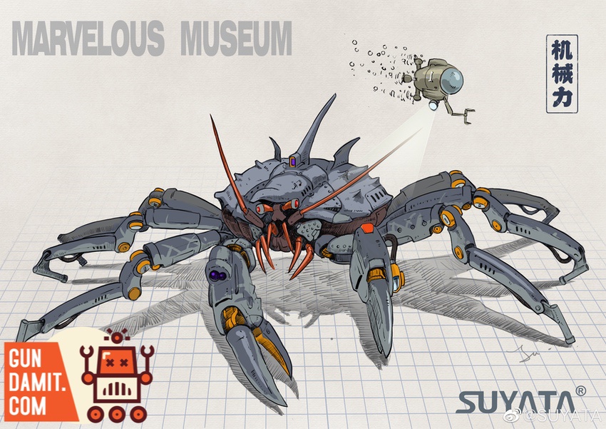 Suyata MM004 Marvelous Museum King Crab Model Kit - GunDamit Store