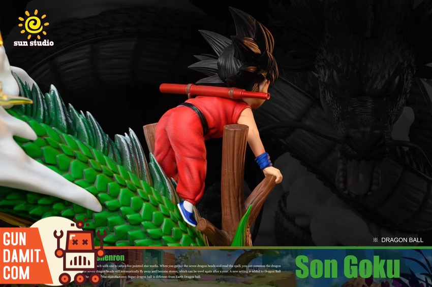 Figurine Dragon Ball Z – Shenron Et Son Goku – 22 Cm – PVC Bandai – Neuve